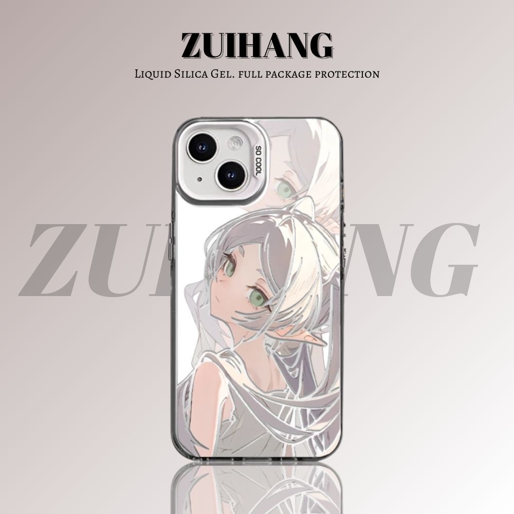 【大集合3.0】動漫彩銀線條漸變防摔手機殼