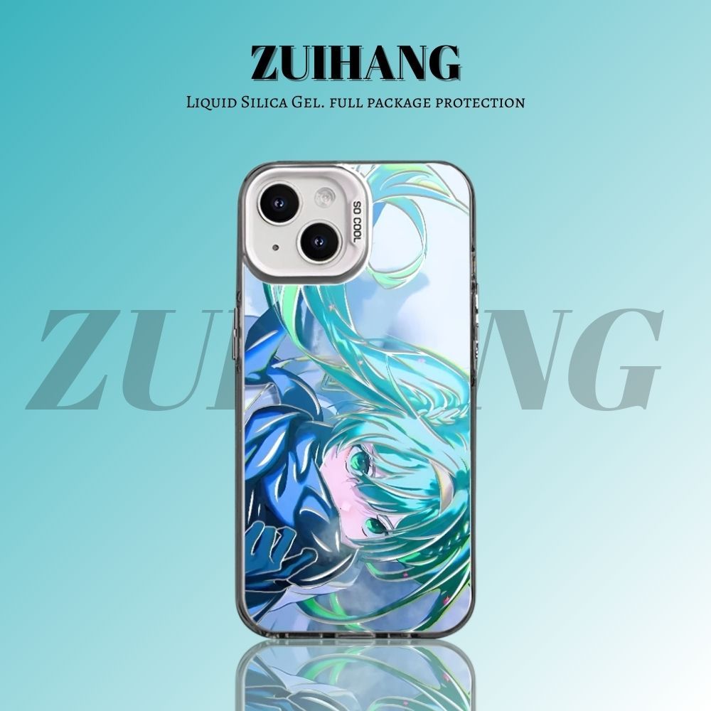 【大集合3.0】動漫彩銀線條漸變防摔手機殼