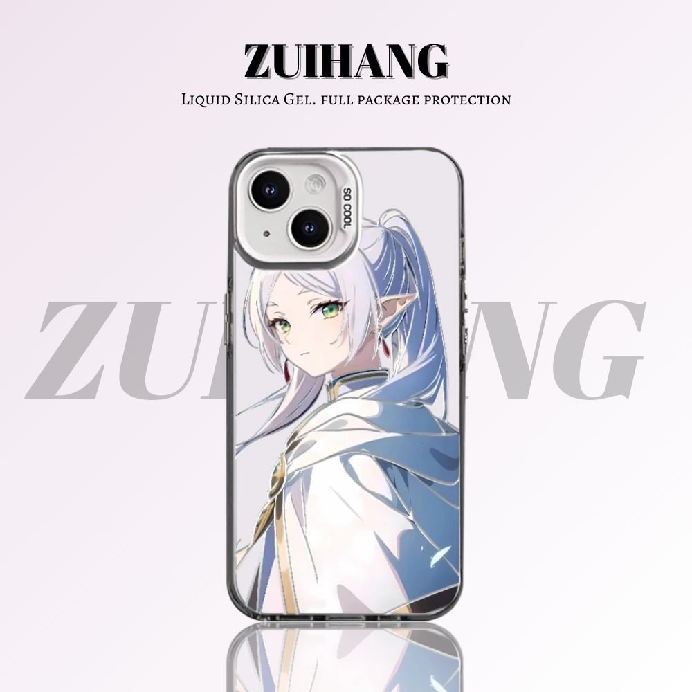 【大集合3.0】動漫彩銀線條漸變防摔手機殼