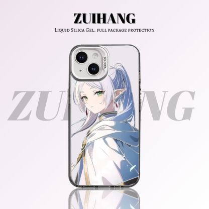 【大集合3.0】動漫彩銀線條漸變防摔手機殼