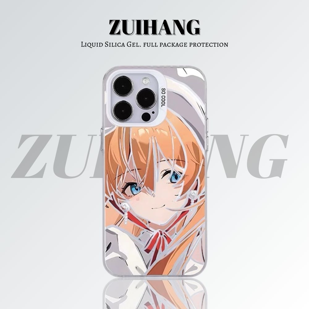 【大集合1.0】動漫彩銀線條漸變防摔手機殼