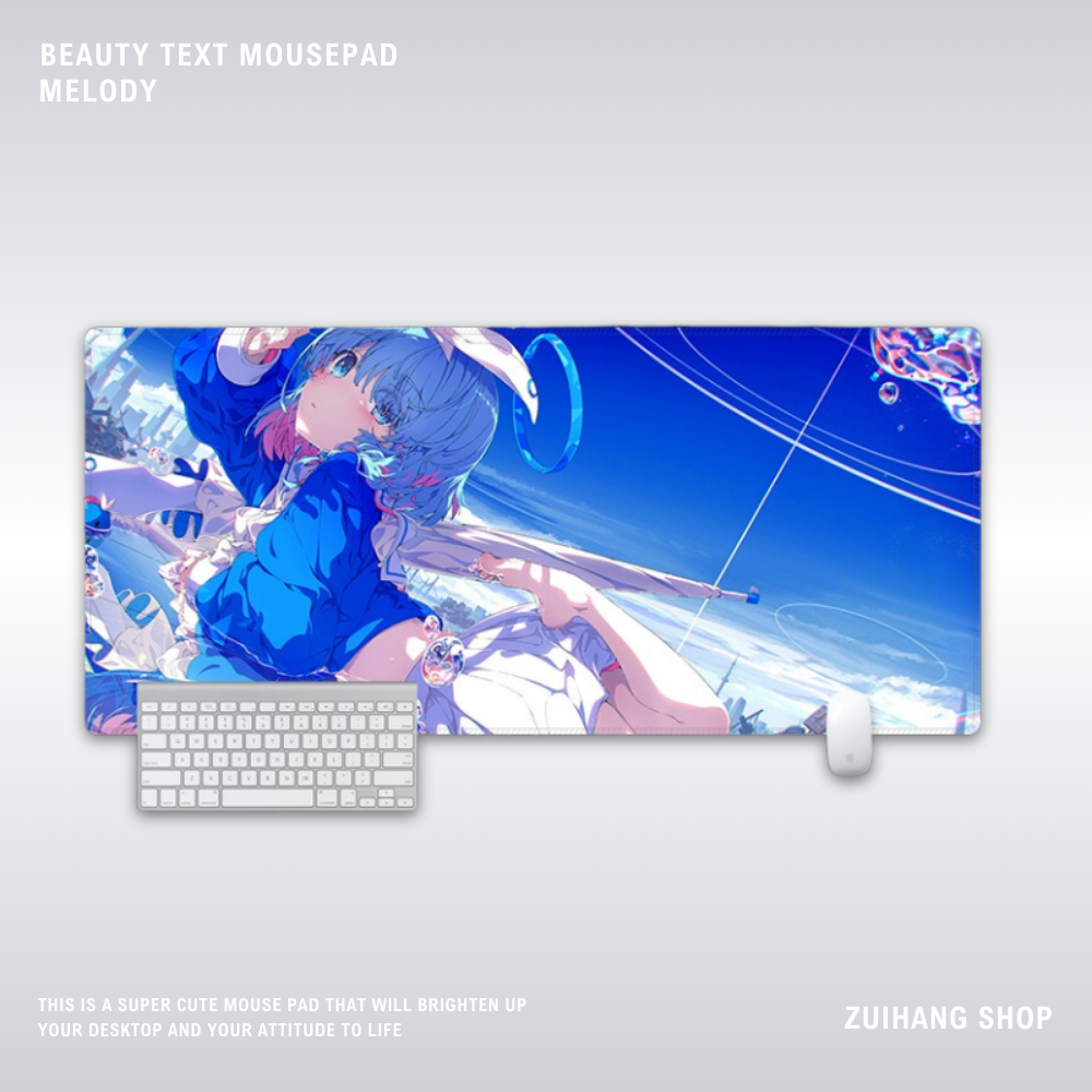 蔚藍檔案電競超大遊戲加厚防滑鼠標墊