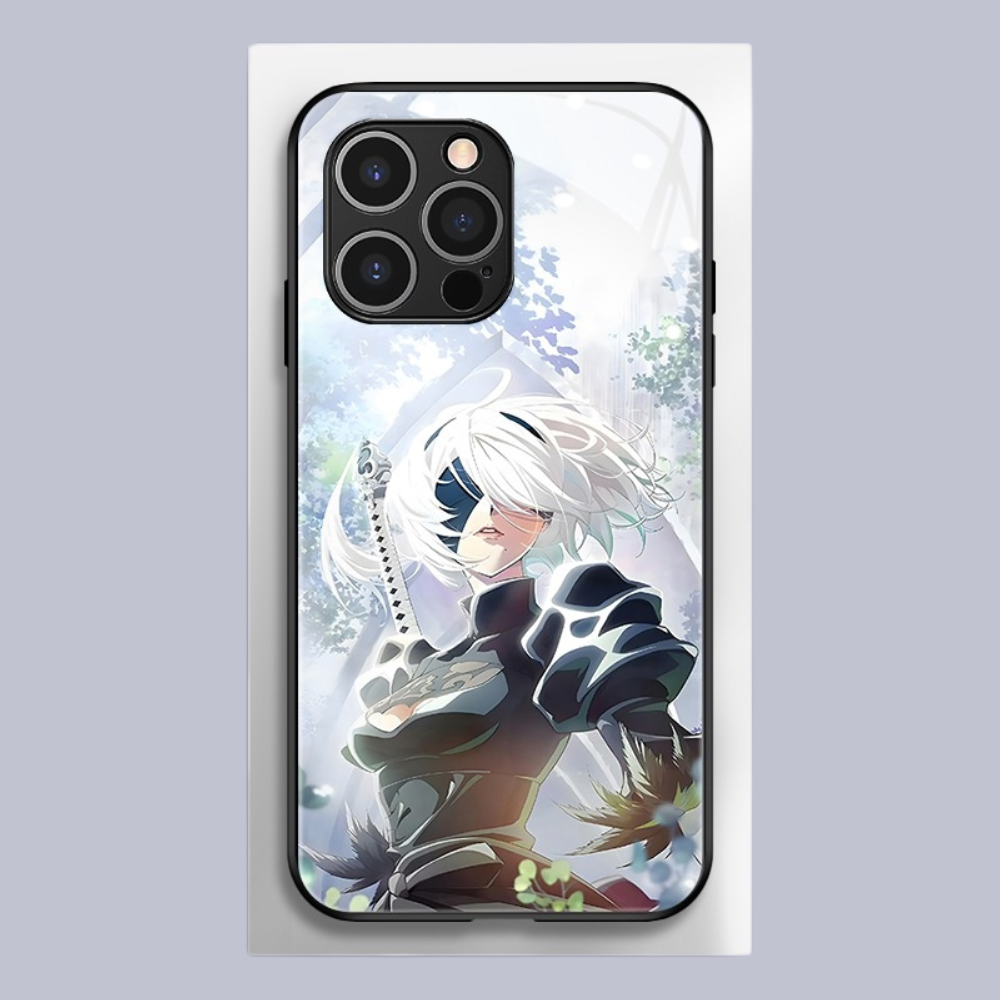 尼爾機械紀元新款高清全包防摔玻璃殼