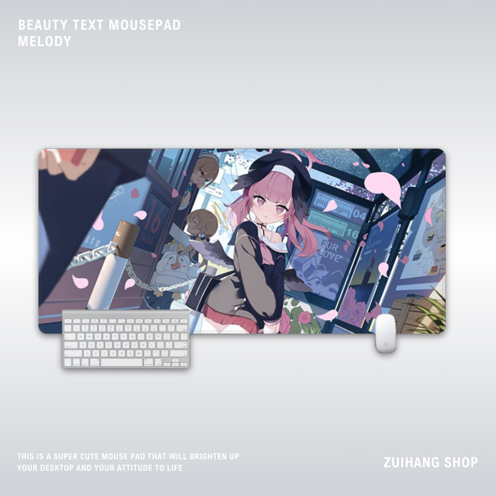 蔚藍檔案電競超大遊戲加厚防滑鼠標墊