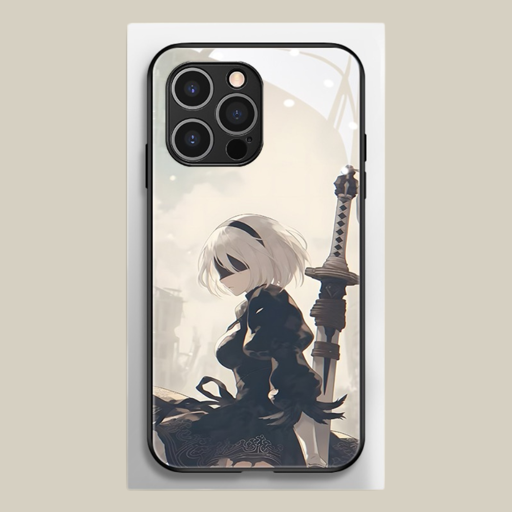 尼爾機械紀元新款高清全包防摔玻璃殼