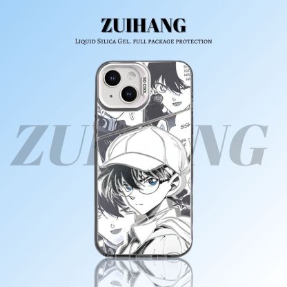 【大集合3.0】動漫彩銀線條漸變防摔手機殼