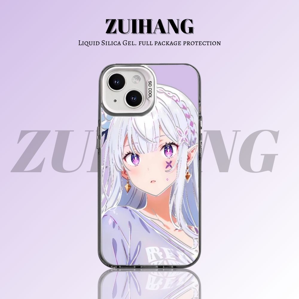 【大集合3.0】動漫彩銀線條漸變防摔手機殼