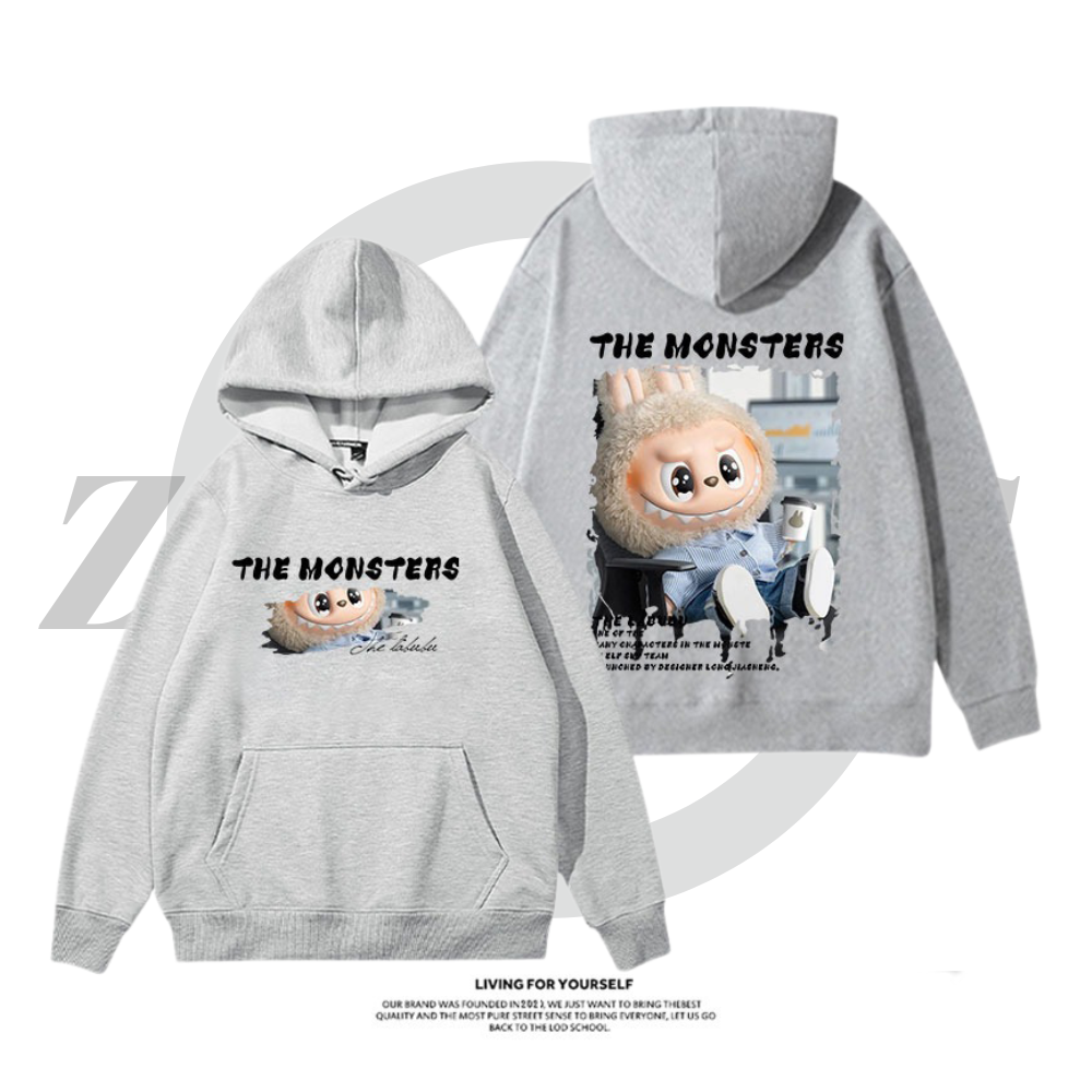 labubu新款 寬鬆百搭 秋冬款 寬鬆連帽T