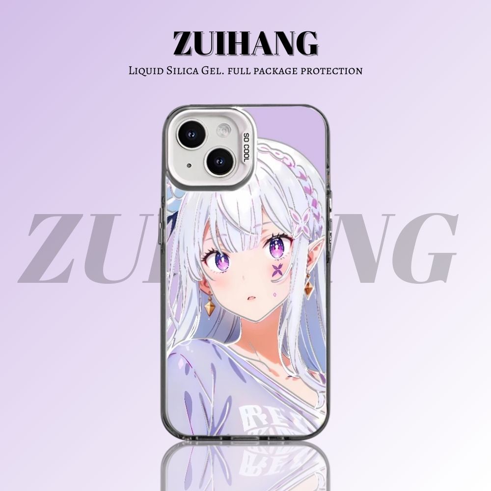 【大集合3.0】動漫彩銀線條漸變防摔手機殼