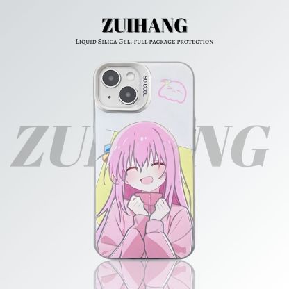 【大集合1.0】動漫彩銀線條漸變防摔手機殼