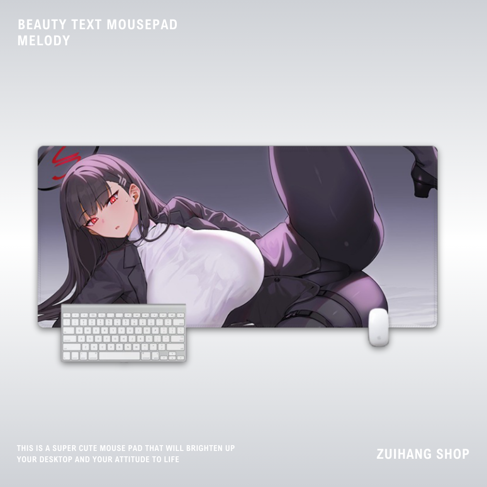 蔚藍檔案電競超大遊戲加厚防滑鼠標墊