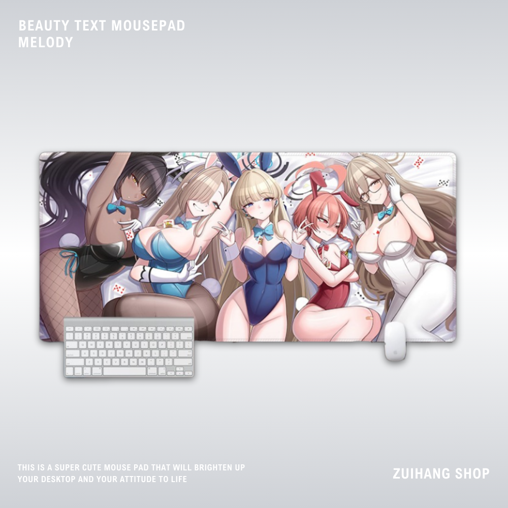 蔚藍檔案電競超大遊戲加厚防滑鼠標墊