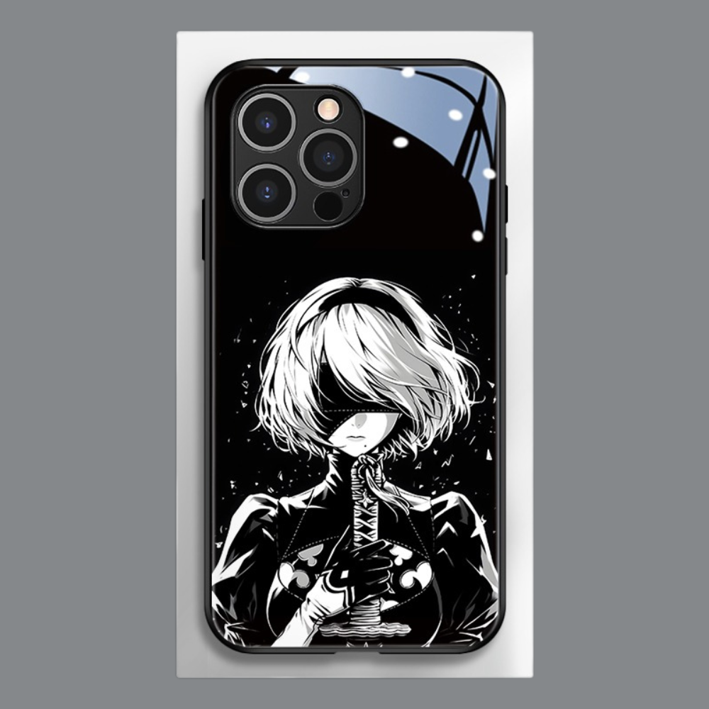 尼爾機械紀元新款高清全包防摔玻璃殼