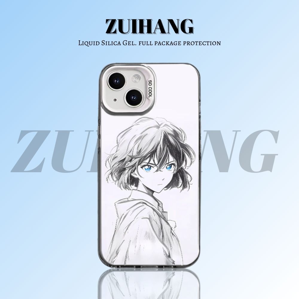 【大集合3.0】動漫彩銀線條漸變防摔手機殼