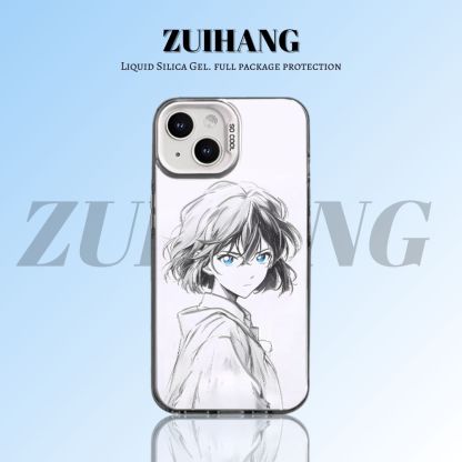 【大集合3.0】動漫彩銀線條漸變防摔手機殼