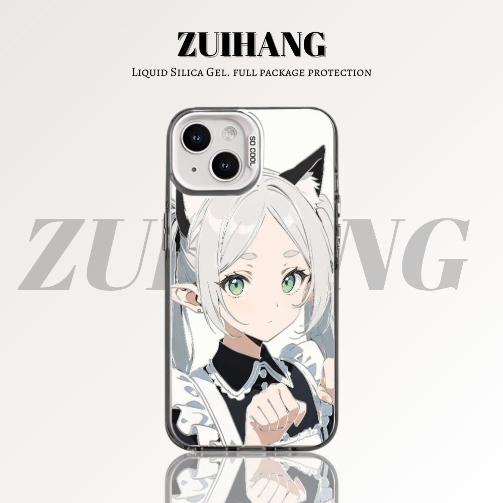 【大集合3.0】動漫彩銀線條漸變防摔手機殼