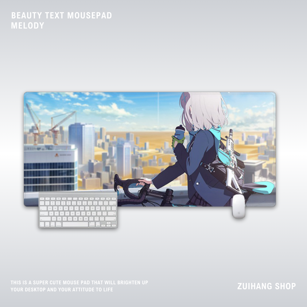 蔚藍檔案電競超大遊戲加厚防滑鼠標墊