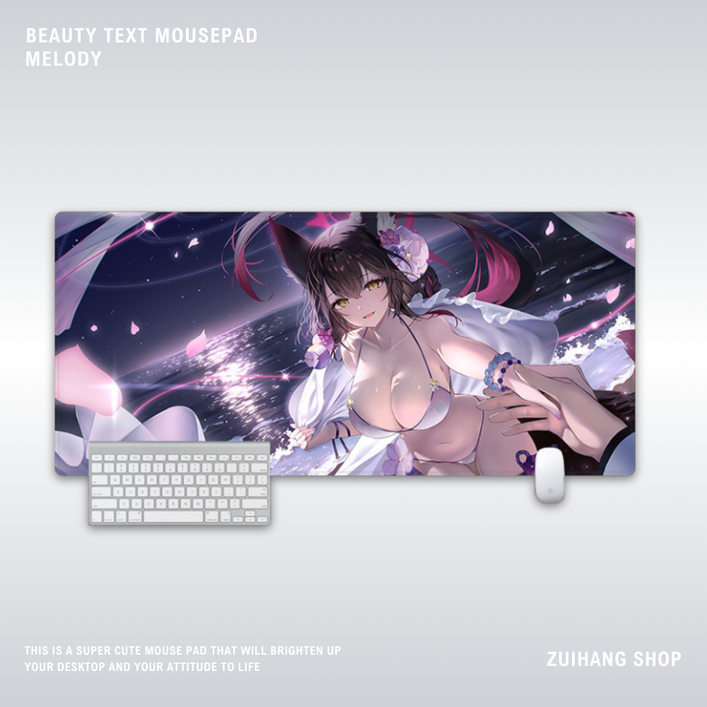 蔚藍檔案電競超大遊戲加厚防滑鼠標墊