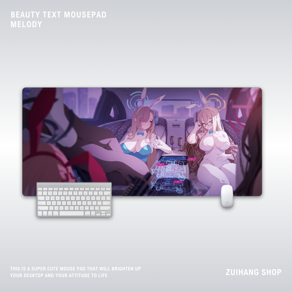 蔚藍檔案電競超大遊戲加厚防滑鼠標墊