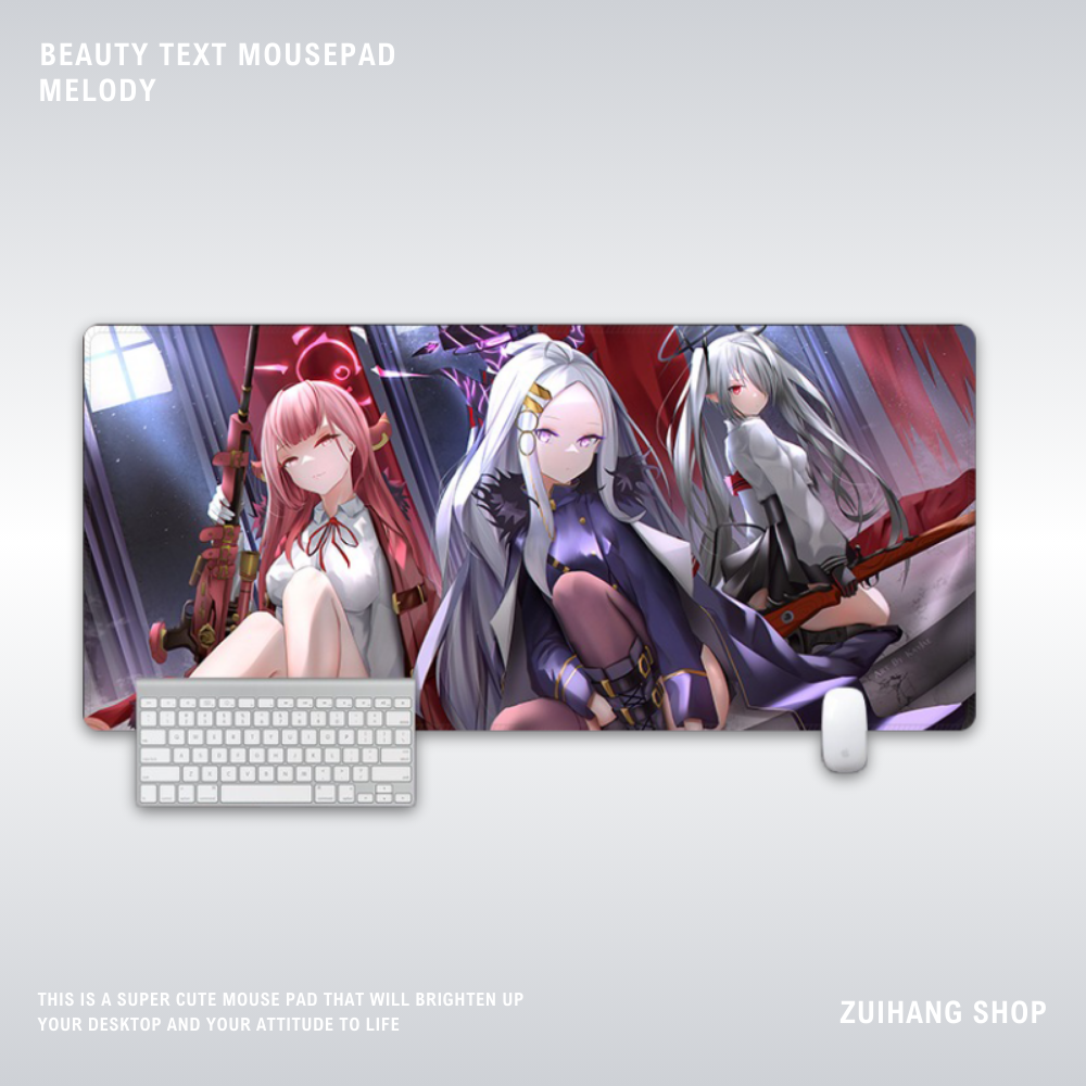 蔚藍檔案電競超大遊戲加厚防滑鼠標墊