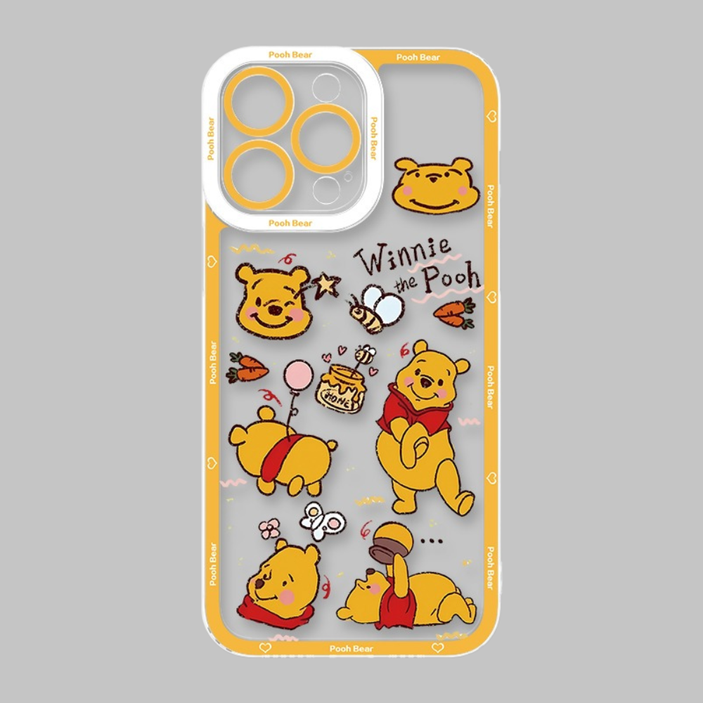 小熊維尼天使眼透明防摔軟殼