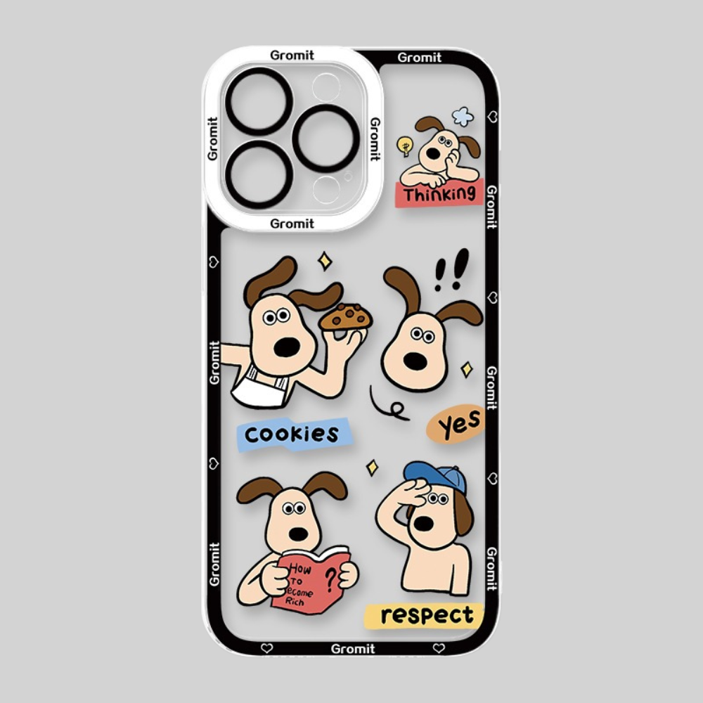 Gromit掌門狗天使眼透明防摔軟殼