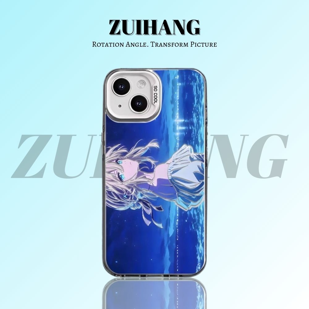 【大集合3.0】動漫彩銀線條漸變防摔手機殼