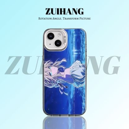 【大集合3.0】動漫彩銀線條漸變防摔手機殼