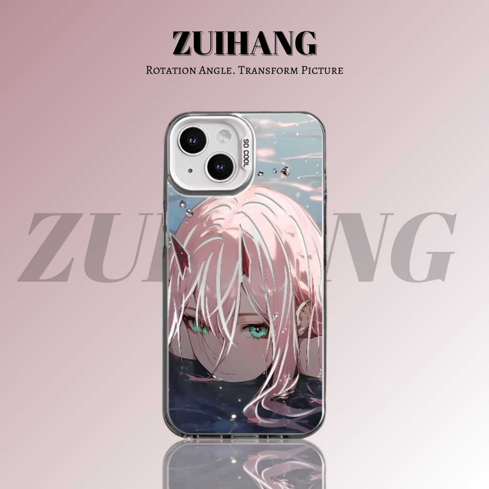 DARLING in the FRANKXX彩銀線條漸變防摔手機殼