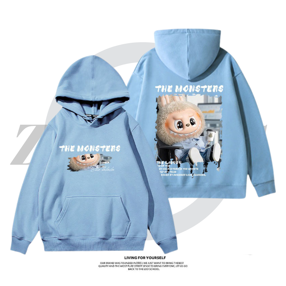 labubu新款 寬鬆百搭 秋冬款 寬鬆連帽T