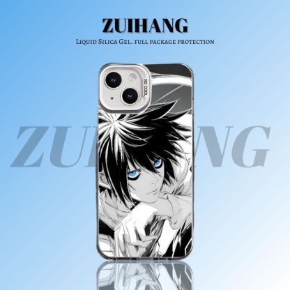 【大集合3.0】動漫彩銀線條漸變防摔手機殼