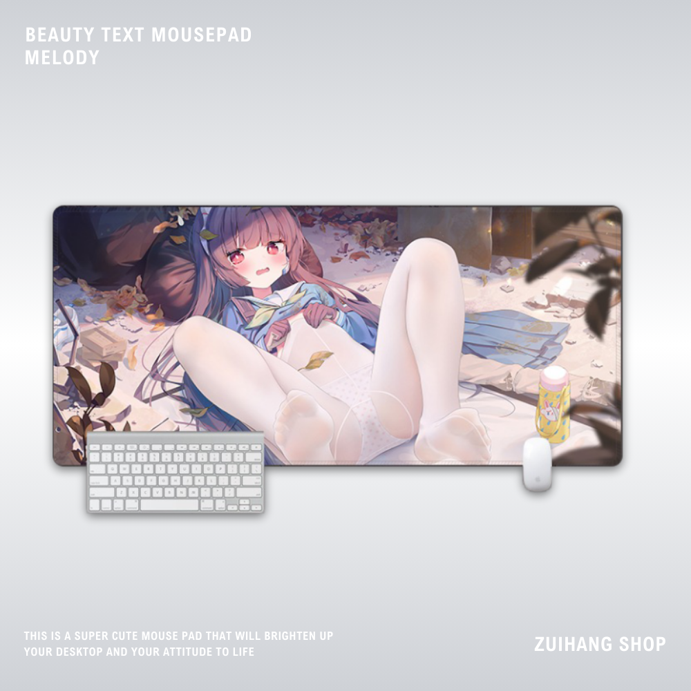 蔚藍檔案電競超大遊戲加厚防滑鼠標墊