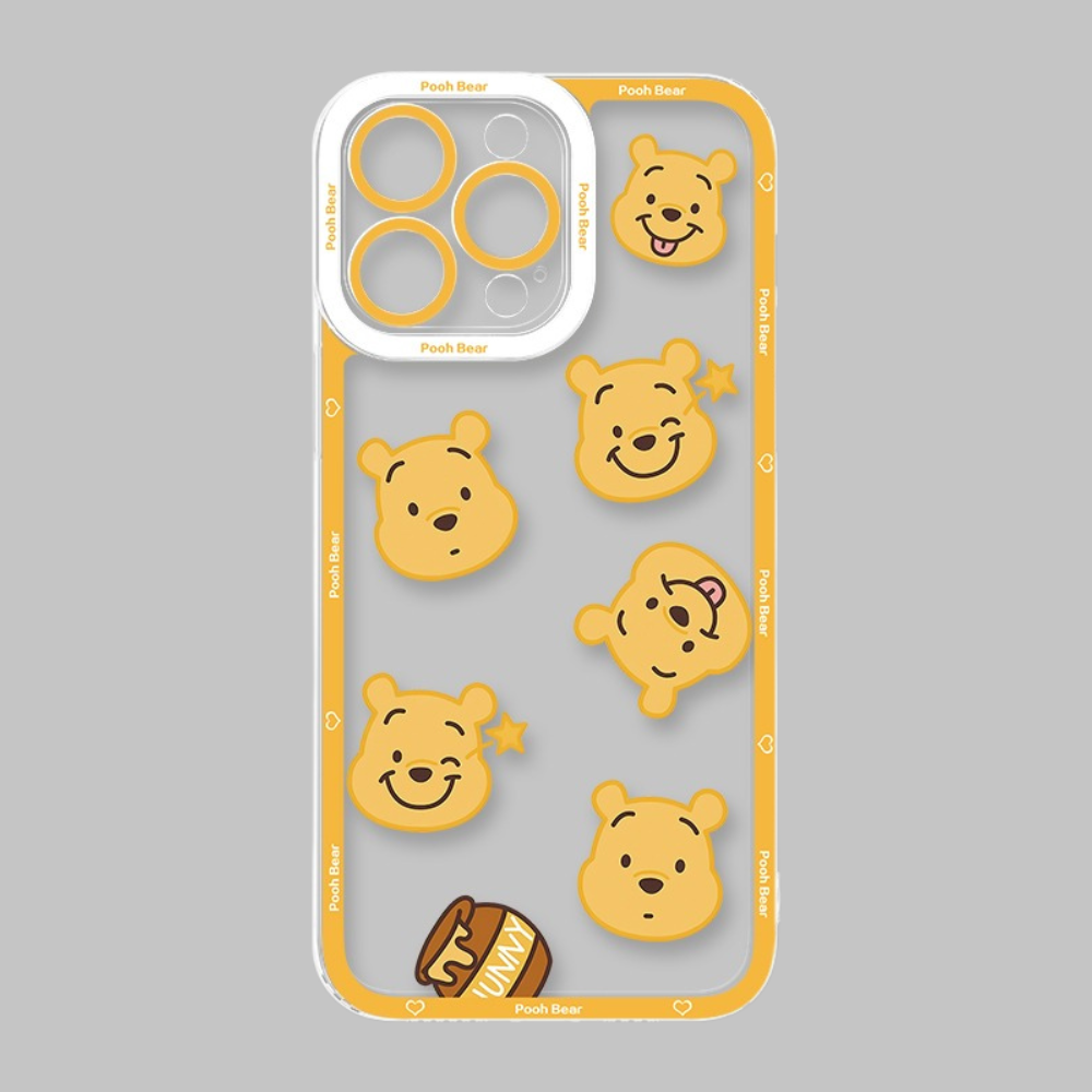 小熊維尼天使眼透明防摔軟殼