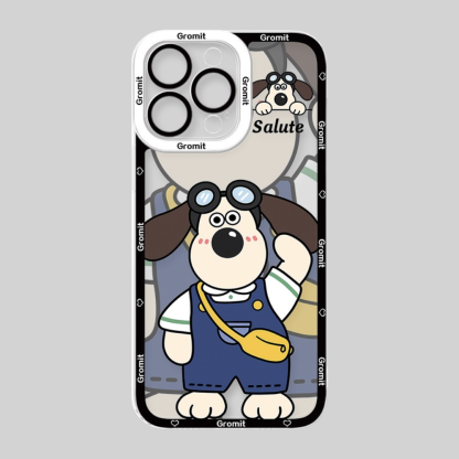 Gromit掌門狗天使眼透明防摔軟殼