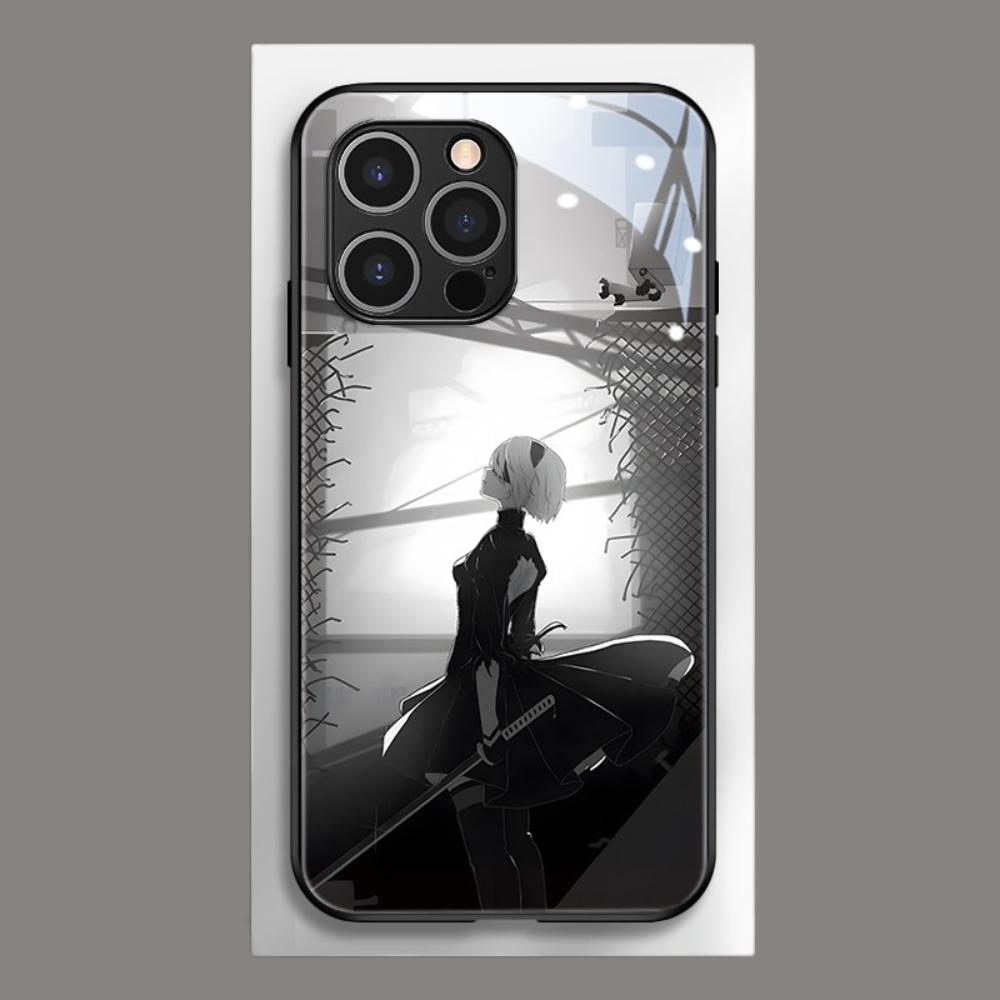 尼爾機械紀元新款高清全包防摔玻璃殼