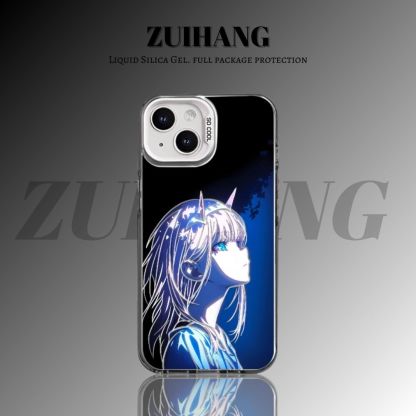 【大集合3.0】動漫彩銀線條漸變防摔手機殼