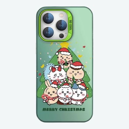 chiikawa 動漫彩銀線條漸變防摔手機殼