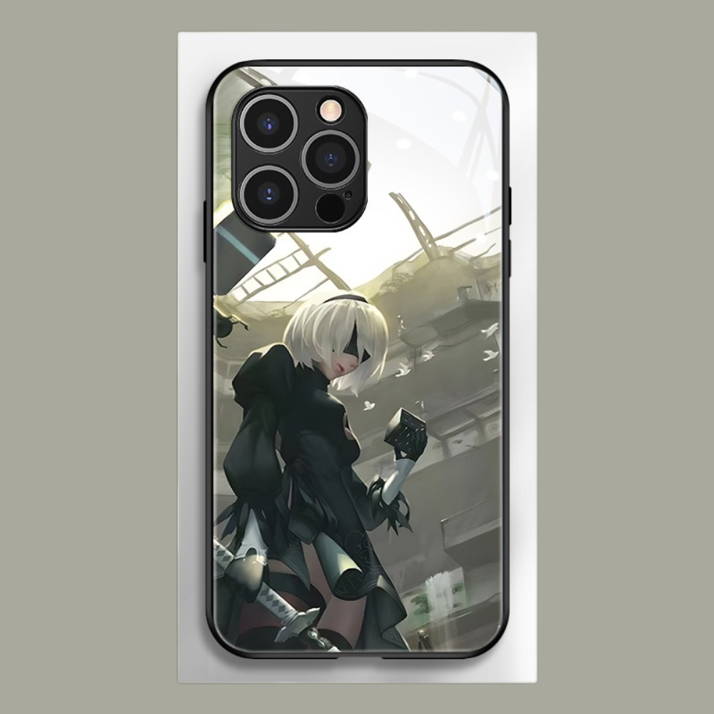 尼爾機械紀元新款高清全包防摔玻璃殼