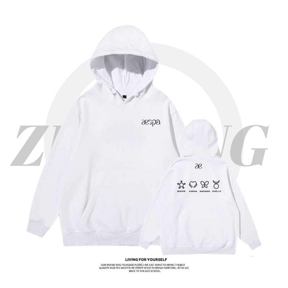 Aespa新款 親子情侶 秋冬款 寬鬆連帽T
