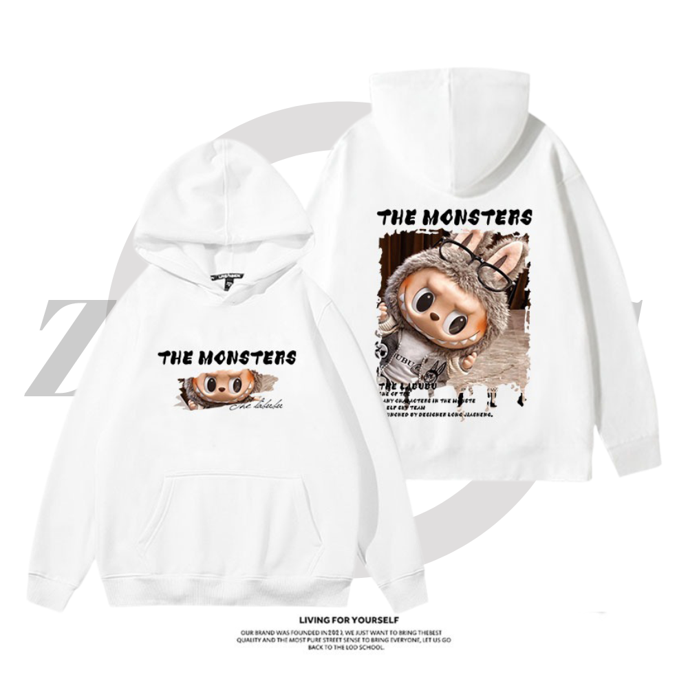 labubu新款 寬鬆百搭 秋冬款 寬鬆連帽T