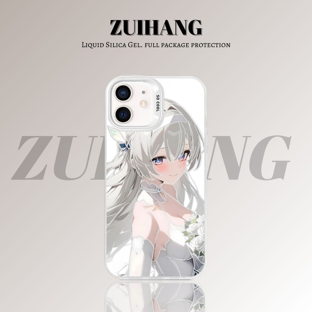 【大集合2.0】動漫彩銀線條漸變防摔手機殼