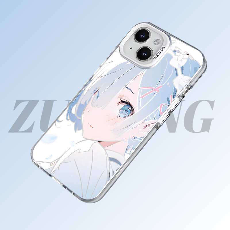 Re:Zero 彩銀線條漸變防摔手機殼