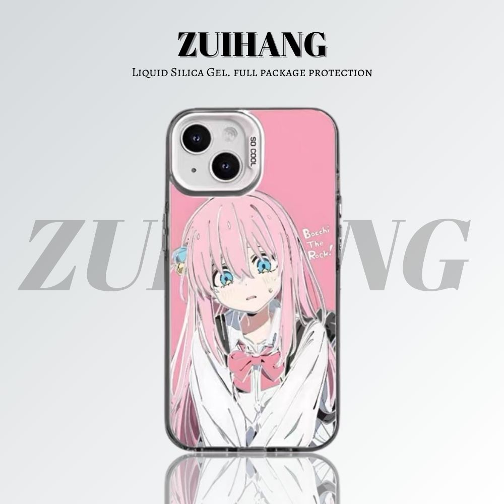 【大集合1.0】動漫彩銀線條漸變防摔手機殼