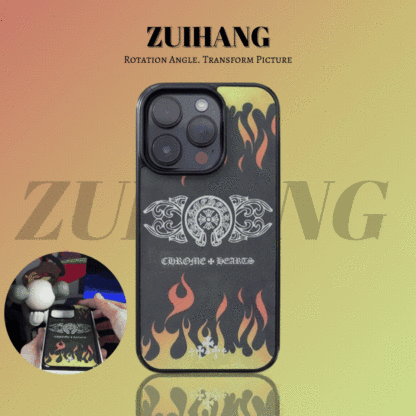 歐美火焰3D幻圖磁吸防摔手機殼