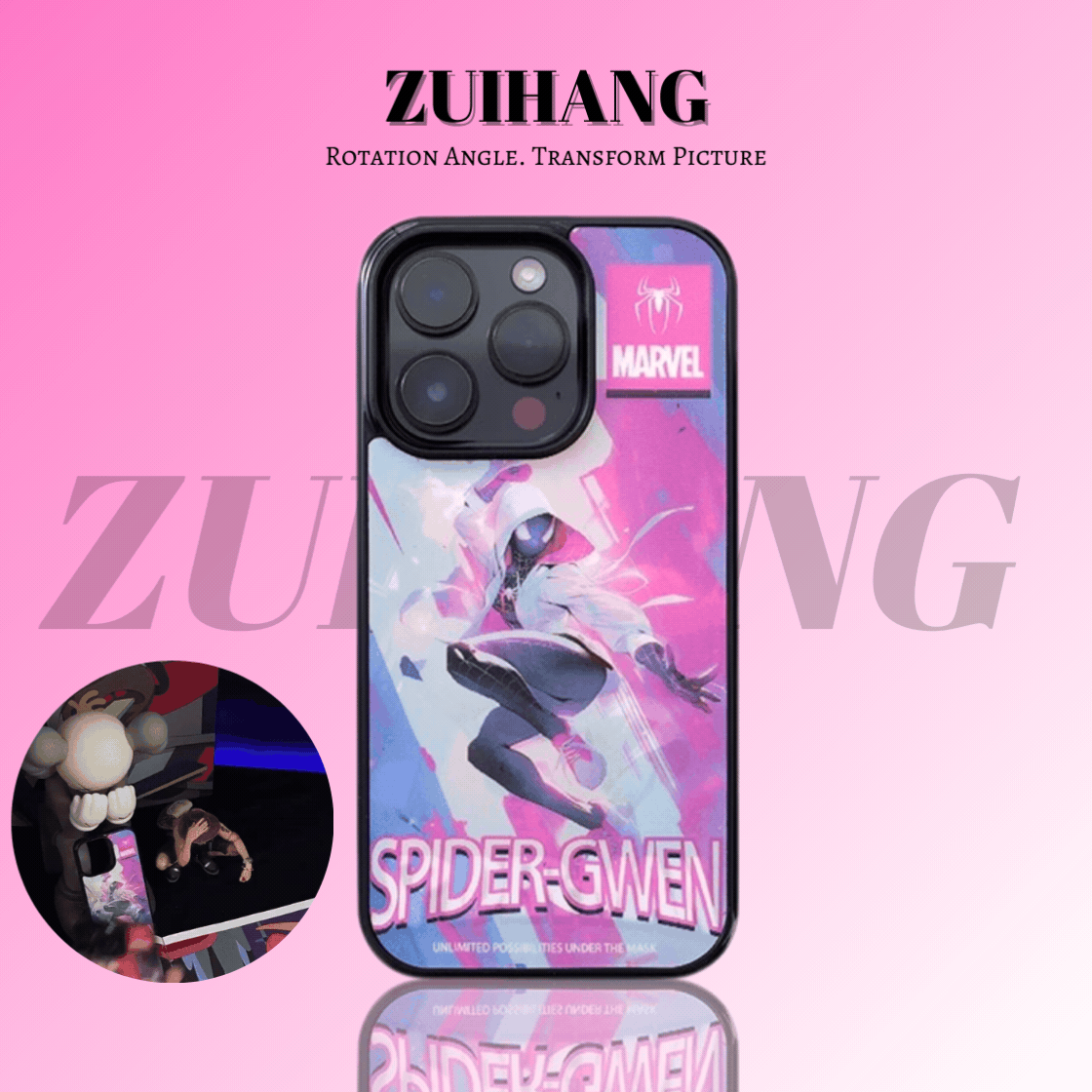 蜘蛛俠3D幻圖磁吸防摔手機殼