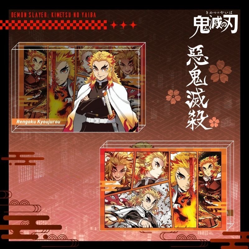 鬼滅之刃 水晶磚新款亞克力磚透明立體擺件