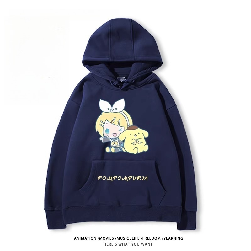 初音未來X三麗鷗新款 親子情侶男女款連帽衛衣