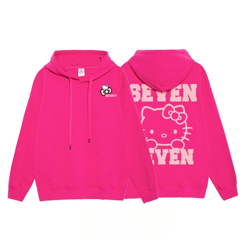Hello Kitty凱蒂貓新款 親子情侶男女連帽衛衣