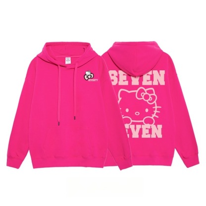 Hello Kitty凱蒂貓新款 親子情侶男女連帽衛衣