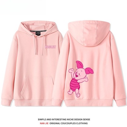 小熊維尼新款 親子情侶男女連帽衛衣